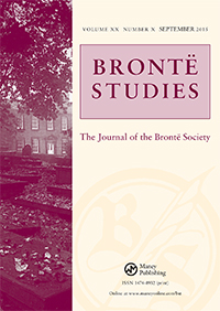 Cover image for Brontë Studies, Volume 29, Issue 3, 2004