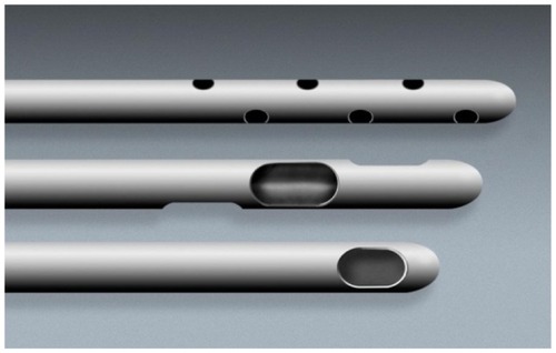 Figure 6 Close-up of microcannula openings.