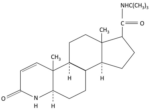 Figure 2 Chemical structure of finasteride.
