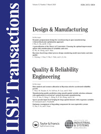 Cover image for IISE Transactions, Volume 52, Issue 3, 2020