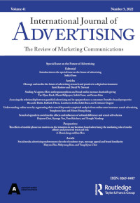 Cover image for International Journal of Advertising, Volume 41, Issue 5, 2022