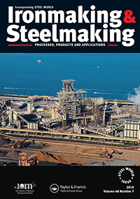 Cover image for Ironmaking & Steelmaking, Volume 46, Issue 7, 2019