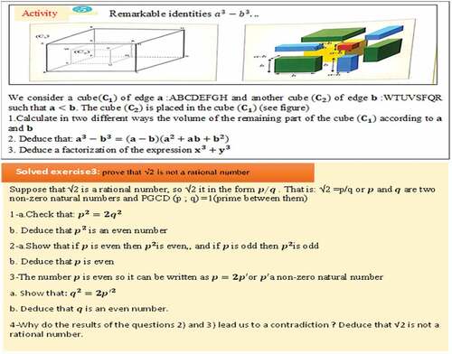 Figure 8. Translate of some exercises and problems from the CCS textbook “ Fi rihab” (2005a) pages 25, 33.