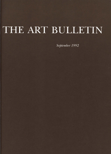 Cover image for The Art Bulletin, Volume 74, Issue 3, 1992