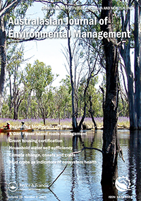 Cover image for Australasian Journal of Environmental Management, Volume 28, Issue 2, 2021