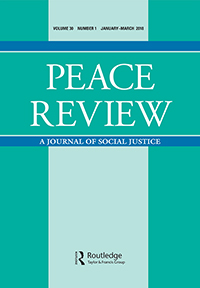 Cover image for Peace Review, Volume 30, Issue 1, 2018