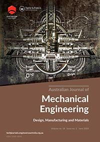 Cover image for Australian Journal of Mechanical Engineering, Volume 18, Issue 2, 2020