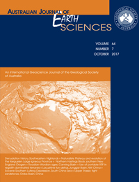 Cover image for Australian Journal of Earth Sciences, Volume 64, Issue 7, 2017