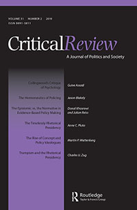Cover image for Critical Review, Volume 31, Issue 2, 2019