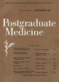 Cover image for Postgraduate Medicine, Volume 32, Issue 3, 1962