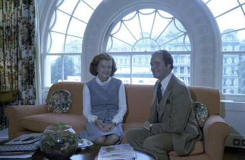 Figure 9 First Lady Betty Ford with Estévez in the White House, October 11, 1975. Gerald R. Ford White House Photographs. Courtesy Gerald R. Ford Presidential Library. <https://catalog.archives.gov/id/23869189>