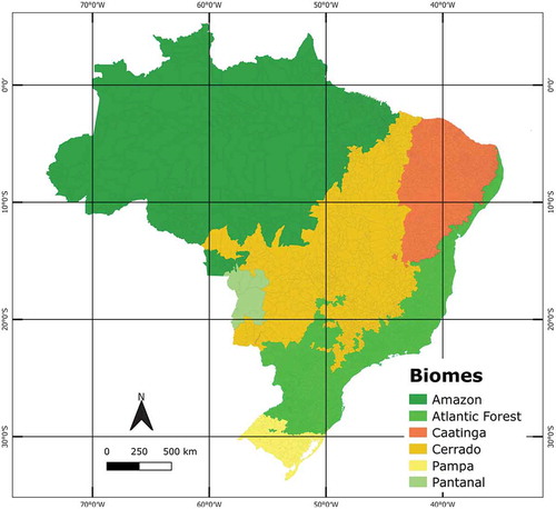 Figure 1. Brazilian biomes.