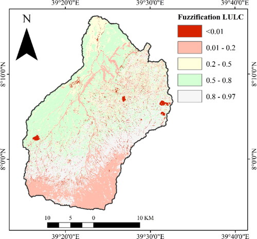 Figure 8. Fuzzified LULC suitability map.