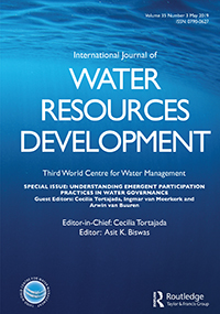 Cover image for International Journal of Water Resources Development, Volume 35, Issue 3, 2019