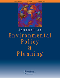 Cover image for Journal of Environmental Policy & Planning, Volume 18, Issue 2, 2016