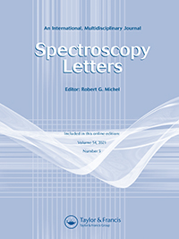 Cover image for Spectroscopy Letters, Volume 54, Issue 5, 2021
