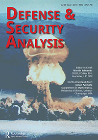 Cover image for Defense & Security Analysis, Volume 33, Issue 1, 2017