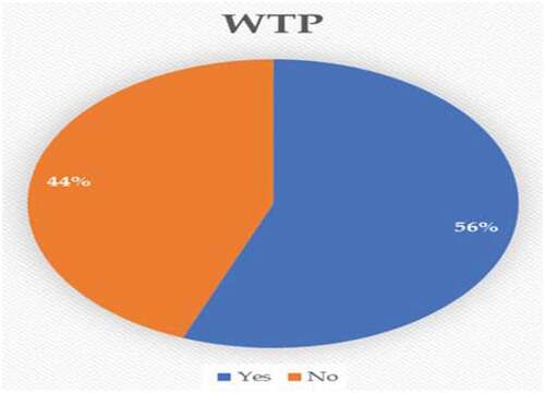 Figure 1. WTP (Yes/No).Source: Authors‘ Calculation