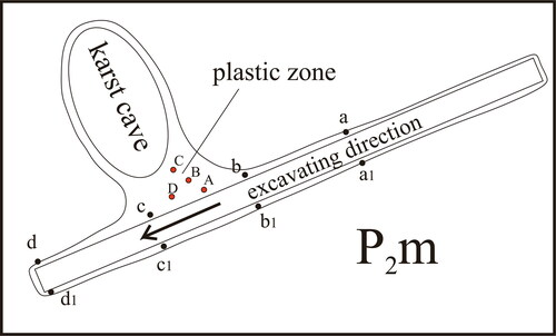 Figure 4. Layout of monitoring points.