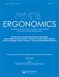 Cover image for Ergonomics, Volume 58, Issue 4, 2015