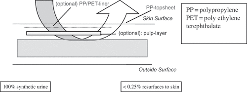 3. FIG. 3. Ilustration of diaper “reflux” measurement.