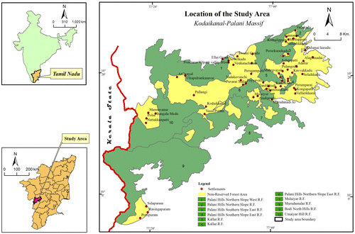 Figure 1. Study area. Source: Information Obtained from Survey of India Open Series Map.