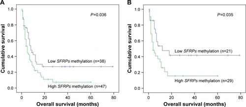 Figure 3 Overall survival of non-M3 AML patients: (A) all patients; (B) cytogenetically normal patients.