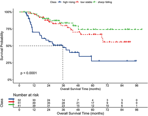 Figure 3 Kaplan-Meier curves of overall survival in patients with IM-HCC after HR.