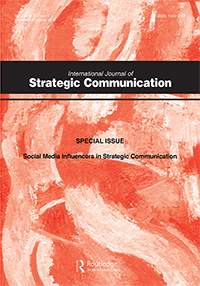 Cover image for International Journal of Strategic Communication, Volume 13, Issue 4, 2019