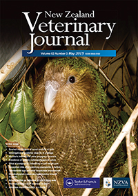 Cover image for New Zealand Veterinary Journal, Volume 63, Issue 3, 2015