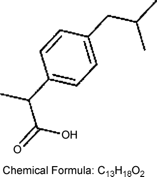 FIG. 1 Structure of ibuprofen.