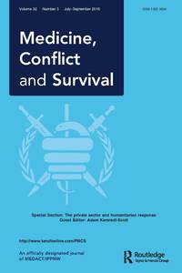 Cover image for Medicine, Conflict and Survival, Volume 32, Issue 3, 2016