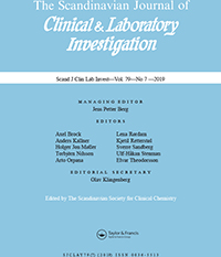 Cover image for Scandinavian Journal of Clinical and Laboratory Investigation, Volume 79, Issue 7, 2019