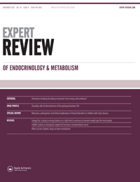 Cover image for Expert Review of Endocrinology & Metabolism, Volume 10, Issue 6, 2015