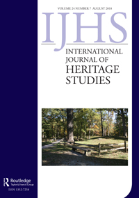 Cover image for International Journal of Heritage Studies, Volume 24, Issue 7, 2018