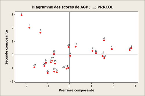 Figure 3. First factorial presentation of producers adopting contract farming.