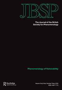 Cover image for Journal of the British Society for Phenomenology, Volume 49, Issue 3, 2018