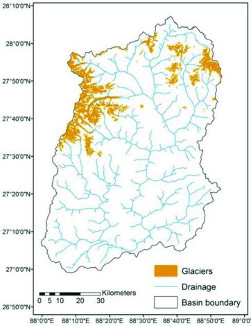 Figure 4. Glacier map of the area.