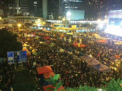 Figure 4. The last night of the occupied area in admiralty.