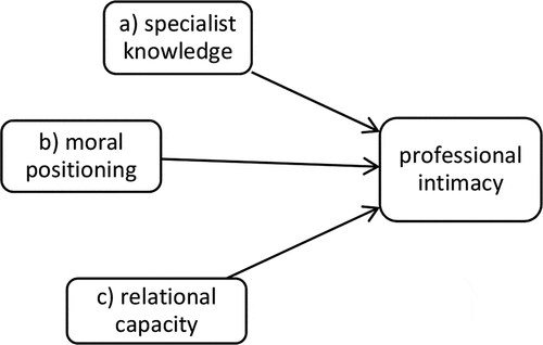 Figure 2. Professional intimacy: thematic map.