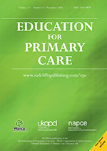 Cover image for Education for Primary Care, Volume 21, Issue 6, 2010