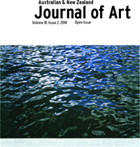 Cover image for Australian and New Zealand Journal of Art, Volume 18, Issue 2, 2018