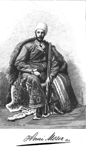 Figure 1. Henri Moser by Evert van Muyden in À Travers l’Asie Centrale, c. 1885.