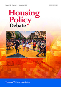 Cover image for Housing Policy Debate, Volume 30, Issue 5, 2020
