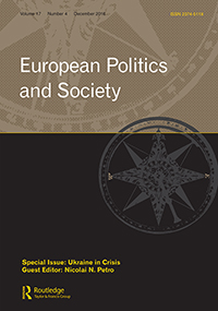 Cover image for European Politics and Society, Volume 17, Issue 4, 2016