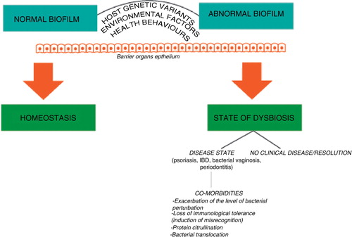 Fig. 1 Schematic representation of potential pathogenic pathways of genetic dysbioses.