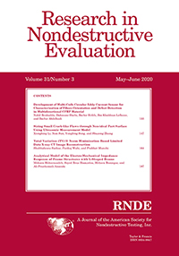 Cover image for Research in Nondestructive Evaluation, Volume 31, Issue 3, 2020