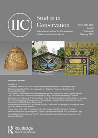 Cover image for Studies in Conservation, Volume 68, Issue 2, 2023