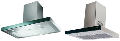 Figure 5. T-shaped cooker hoods.