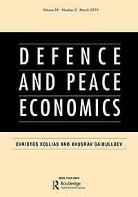 Cover image for Defence and Peace Economics, Volume 30, Issue 2, 2019